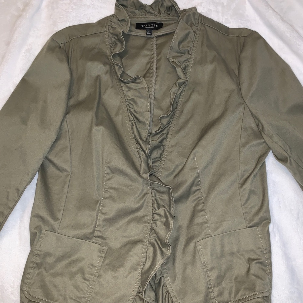Talbot’s olive green dress jacket